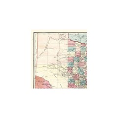 Historic State Map – Texas Travellers – Pressler 1867 – Vintage Wall Art
