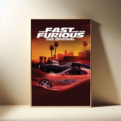The Fast and the Furious Series Film Poster, Modern Movies Art Print – Unframed
