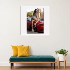 75301 Hot Rod Car Sexy Model Butt Girl Ass Art Wall Print Poster US