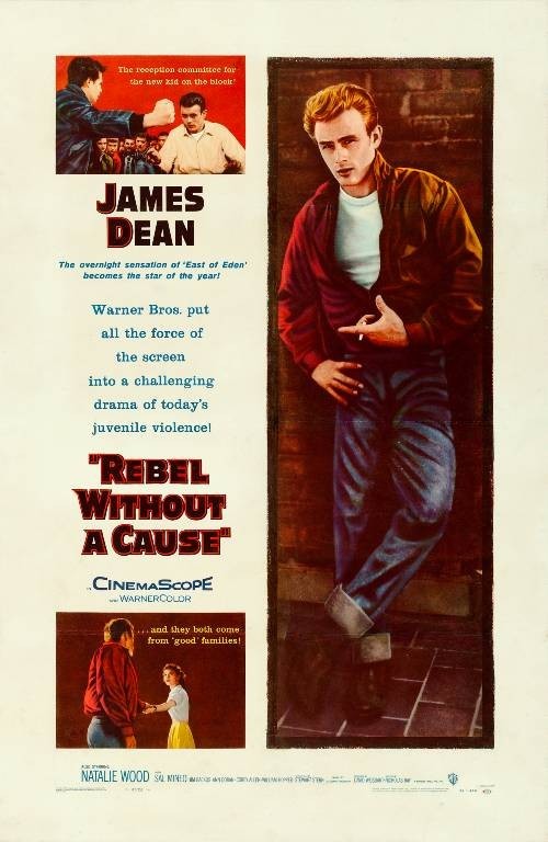 Rebel Without a Cause 1955 27″x40″ One Sheet Size Poster Movie James Dean