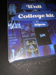 50PC Blue Neon Aesthetic Pictures Wall Collage Kit Psychic Reader NEW