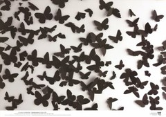 CARLOS AMORALES Black Cloud 27″ x 38″ Poster 1998 Contemporary Black & White