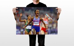 Sha’carri Richardson US Athlete 4x100m 2024 Summer Games Champs – POSTER 20″x30″