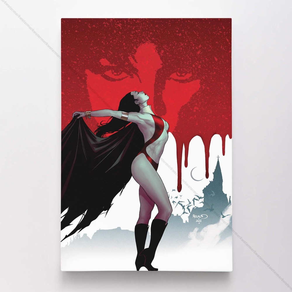 Vampirella Poster Canvas Vampire Comic Book Cover Art Print #267