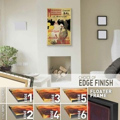 32W»x48H» MOULIN ROUGE/LA GOULUE by HENRI DE TOULOUSE-LAUTREC CHOICES of CANVAS