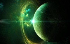 Green Universe 100% cotton wall home Decor high quality Canvas