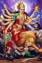 @ Goddess Durga Ambe Waterproof Sticker Poster Z898