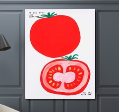 David Shrigley Tomatoes Art Print | Mounted Canvas | Framed Canvas |Acrylic