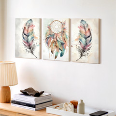 3 Pieces Bohemian Dreamcatcher Large Wall Art Set for Living Room Set Of 3