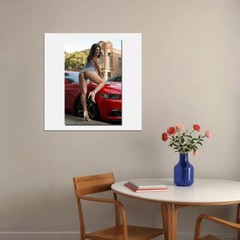 75301 Hot Rod Car Sexy Model Butt Girl Ass Art Wall Print Poster US