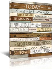 Waterproof and UV Resistant 12×16 Inspirational Canvas – Perfect for Any Room