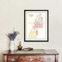 Old Map of Nichols, IA 1899 – Vintage Nichols Iowa Art