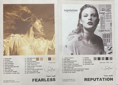 Lot 6 Taylor Swift Album Cover Canvas Poster Prints 8×12” Frameable Nice