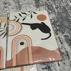 3pc black cat canvas 12”x16” June Sale
