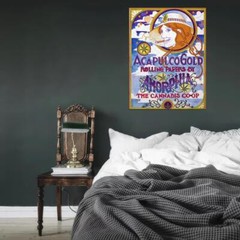 85473 ACAPULCO G ROLLING PAPERS AMORPHIA CANNABIS Decor Wall Print Poster