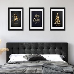 ELSKER&HOME 16×24 Poster Frame 3 pack, Black 16×24, with White Mat