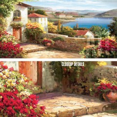 48W»x24H» SUNDAY AFTERNOON LAKE MAGGIORE by LIVRETTA – EUROPE CHOICES of CANVAS