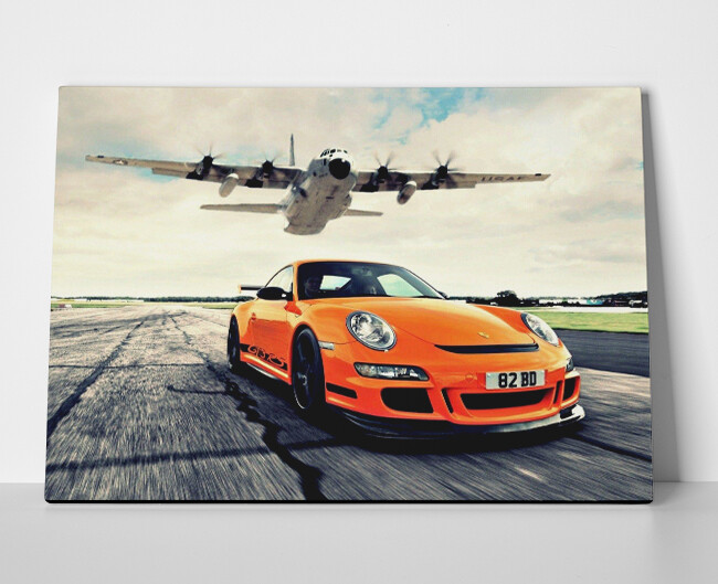 Porsche 911 Orange Poster or Canvas