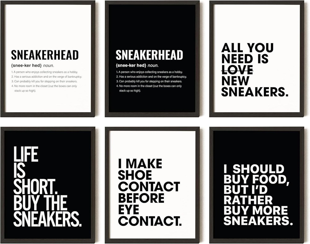 97 Decor Sneaker Posters For Bedroom – Sneakerhead Room Decor For Boys, Cool