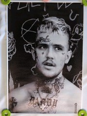Lil Peep Hip Hop Rap Singer Art Wall Indoor Room Outdoor Poster 16″x24″ Canvas