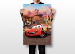 Cars Movie Lightning McQueen Art Wall Indoor Room Outdoor Poster – POSTER 20×30