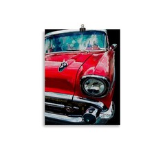 1957 Chevy Watercolor Painting: Classic 57 Chevy Muscle Car Art Print