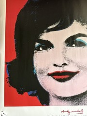 JACKIE O ~ THE ANDY WARHOL COLLECTION 1964 ~ VINTAGE ORIGINAL POSTER ~ 44 X 40