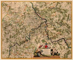 Historic Map – Trier Germany – De Wit 1688 – Vintage Wall Art