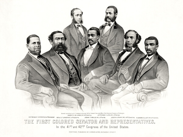 First African American Senator and Representatives Poster Reconstruction Era 187