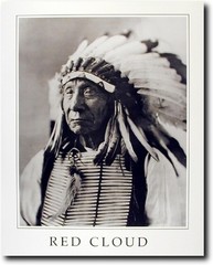 «Native American Wall Decor Indian Chief Red Cloud Colorado Art Print Poster (..