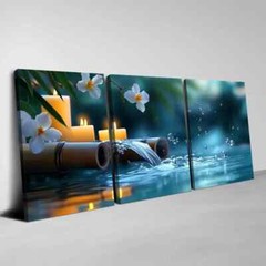 3pcs Peaceful Yoga Natural Scenery Zen Wall Art Canvas Unframed/Framed