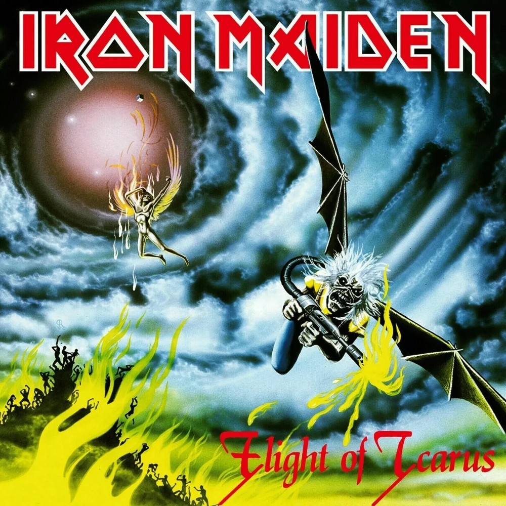 Iron Maiden Flight of Icarus Music Album Cover Poster Print 12 x 12