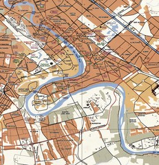 2003 Map of Baghdad Iraq by US Geospatial Intelligence Agency Poster Reference