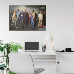 663109 Heroes Tv Sitcom Cast Shot Photo Wall Print Poster