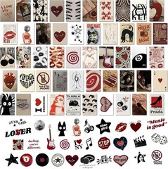50Pcs Downtown Girl Aesthetic Poster Kit 4×6 Aesthetic Room Decor for Wall