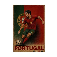 Portugal Soccer Supporter 2026 Football Fans Graphic Wall Art – POSTER 20″x30″