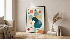 Minimalist Circles Canvas Poster Modern Home Office Apartment Studio Wall Decor