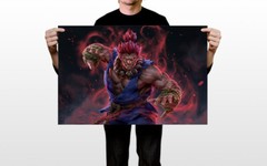 Street Fighter Akuma Fighting Games Art Wall Indoor Room Poster – POSTER 20×30