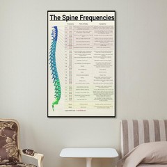 The Spine Frequencies Poster Science Education Canvas Wall Art Aesthetic Deco…