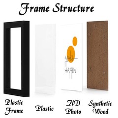 ijuerybai 14×22 Picture Frame Set of 4, Black 14 x 22 High 14×22,