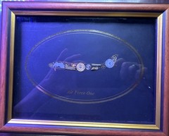 Air Force One Wall Art Hand Made With Watch Parts Signed Made In Germany 2011