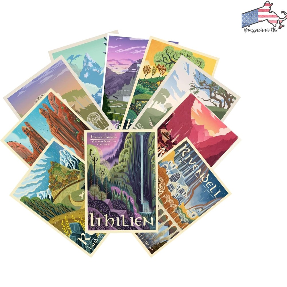 Nordic Landscape Posters – Set of 12 – Home Office Wall Art Collage Kit – 11….