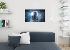 Astronaut Outer Space Fantasy Scifi Cool Wall Art Print Poster 24×36