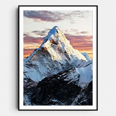 Mount Everest Mountain Landscape Wall Art Poster Print