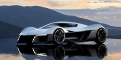 2025 Chevrolet Corvette EV Supercar Concept (Reflection) POSTER 24 X 36 INCH