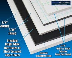 3/8″ White Foam Core Boards 11×14 16×20 20×30 24×36 30×40 32×40 Poster Backing