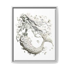 Whimsical Halloween B&W SeaWitch Collection 1 by Crash PDF Wall Decor Download