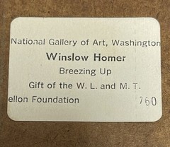 Winslow Homer Breezing Up «A Fair Wind» Museum Art Print 12.5 by 7.5 in On Board