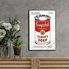 Tomato Soup Poster – Vintage Fuuny Wall Decor Art Canvas – 12x18inch Unframed