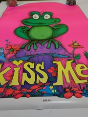Little People Blacklight Poster ‘G’ Kiss Me Gary Patterson Frog Original NOS